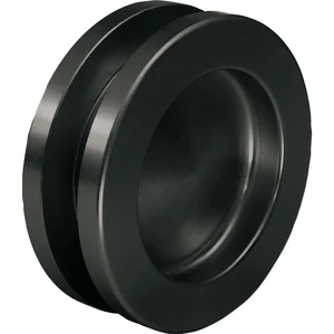 Muschelgriffpaar rund Ø 65mm, für TS 8-10 / 38-45mm, Aluminium schwarz matt