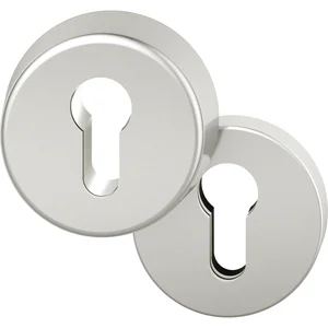 FSB Sicherheits-Zylinderrosette rund, Aluminium silber eloxiert