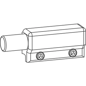 GU-966/150 Federpuffer, Aluminium silberfärbig