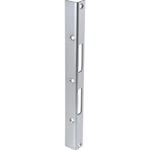 SH-Winkelschließblech eckig Blindlappen 28mm, Gr. 28x22x300x3 mm,verzinkt silber
