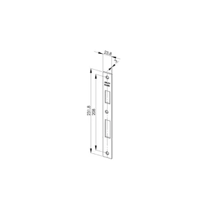 Schließblech EA 330 für Elektro-Sicherheitsschlösser, 231,8 x 23,8 x 3 mm
