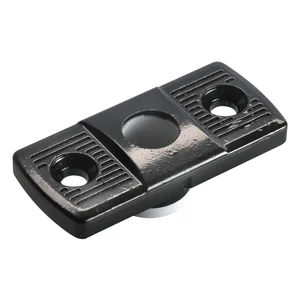 Stangenführung f. Alutüren A= 23 x 50 mm, schwarz beschichtet
