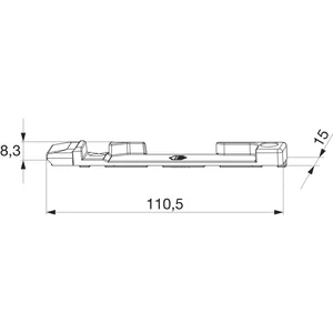 MACO Kippschließteil PVC 12/20- 9, ALUPLAST/DECEUNINCK/GEALAN/KBE, rechts,silber