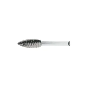 LUKAS HSS-Frässtift Form H Flamme Kopf ø 8 mm Länge 20 mm Zahnung 3