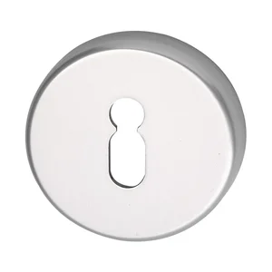 Schlüsselrosette BB WG ø 50 mm, mit Universalträger "U", silber eloxiert
