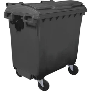 Großraum-Müllbehälter 770 Liter Kunststoff grau