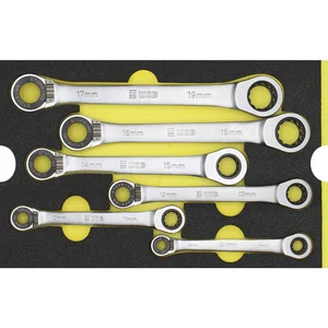 WGB Moflex Modul M Doppelring-Ratschenschlüssel mit Stopring 6160 6-teilig