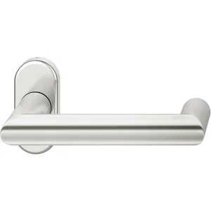 FSB Rahmentürdrücker 09 1016 Hochhaltefeder B ovale Rosette Alu silber