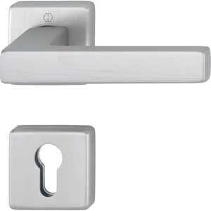 HOPPE Drückergarnitur AUSTIN feuerhemmend PZ, Aluminium edelstahlfarbig matt