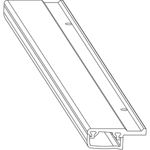 MACO HS Obere Dichtungsschiene für schmalen Querbalken, L=2000 mm, schwarz