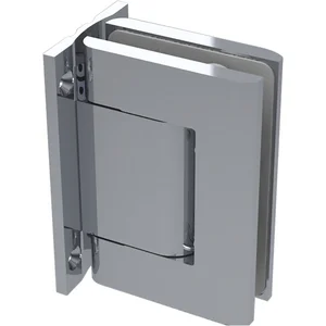 Duschtürband/Hydraulikband 8010BTJC 90° Glas-Wand, Aluminium silberfärbig