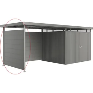 BIOHORT Seitendach-Seitenwand HighLine H3 quarzgrau-metallic