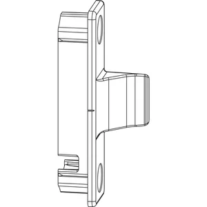 MACO Anpressverschluss verdeckt fix PVC, Flügelteil,13V, INOUTIC, silber (97540)