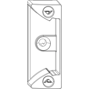 ROTO NX Schnäpper für Stulpflügegetriebe Rahmenteil Holz/PVC silber