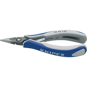 KNIPEX Präzisions-Elektronik-Greifzange 3422 DIN 9655 flach-runde Backen 135 mm