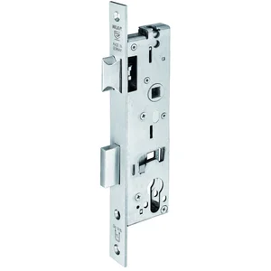 WILKA Rohrrahmenschloss 638N Flachstulp mit Falle und Riegel, DM 40mm, Edelstahl