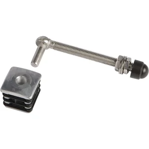 Torband für Gartentore, M12, Länge 130 mm, für Vierkantrohr, Edelstahl