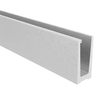 ECONOMY Bodenprofil 0008 zur aufgesetzten Montage, 2500 mm, Alu silber eloxiert