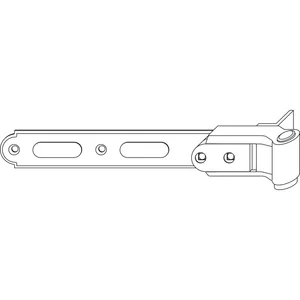 MACO RUSTICO Ladenlangband BLR flächenbündig L=340 mm, verstellbar, schwarz