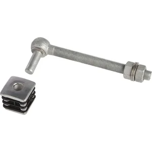 Torband für Gartentore, M16, Länge 160 mm, für Vierkantrohr, Stahl verzinkt