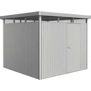 BIOHORT Gerätehaus HighLine H4 silber-metallic