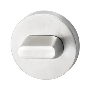 MARCHESI Rosette - WC Rosette Anzeige rot/weiß, Edelstahl matt