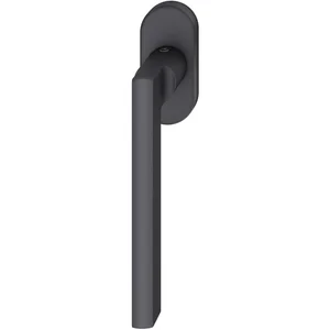 FSB Fenstergriff 34 1035 ovale Rosette 32,5 x 70, Aluminium schwarz matt