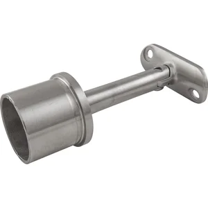 ECONOMY Rohrstütze verstellbar, Rohr ø 42,4 x 2,0 mm,Edelstahl geschliffen V2A