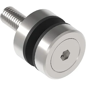 Glaspunkthalter für 8 - 18 mm Glas, sichtbar geschraubt, ø 30 mm, Edelstahl V2A