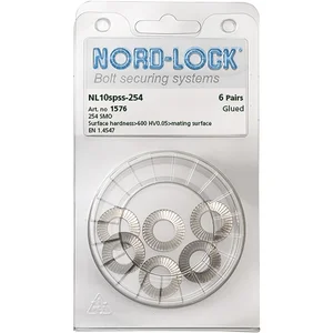 NORD-LOCK Keilsicherungsscheiben NL 10spss-254, Edelstahl A4 - Blister SB-6