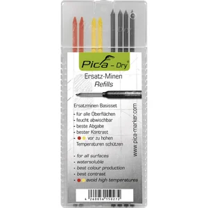 PICA Ersatzminen-Set graphit/gelb/rot zu Tieflochmarker Pica Dry