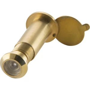 Türgucker ø 12 mm, Weitwinkel 170°, TS 35-80 mm, Messing poliert