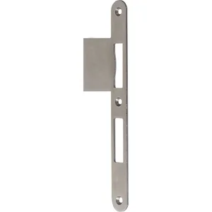 Lappenschließblech B9000 für BKS Hauptschlösser, rechts, 62,5 x 235 mm,Edelstahl