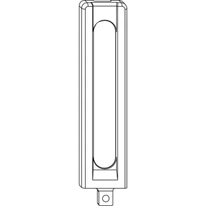 MACO Abdeckung lang Ecklager DT130/PVC, schwarz (42209)