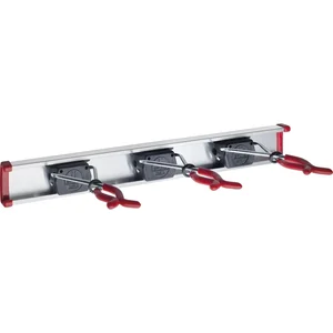 BRUNS Alu-Gerätehalterschiene mit 3 Haltern Länge 500 mm