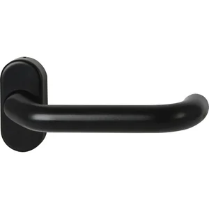 FSB FH-Rahmentürdrücker 97 0625 Hochhaltefeder ovale Rosette Alu tiefschwarz