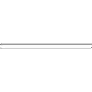 HAUTAU FL190 Abdeckprofil gerade L=2000 mm Aluminium silber eloxiert