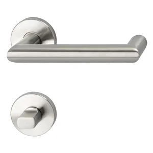 SOLIDO Drückergarnitur SYLT - auf Rosette WC, 38 - 45, Edelstahl matt
