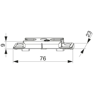 MACO Schließteil iS PVC 12/20-13, REHAU Geneo MD, silber (359752)