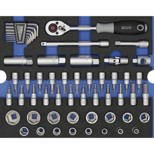 WGB Moflex Modul L Steckschlüssel-Garnitur 6430 55-teilig