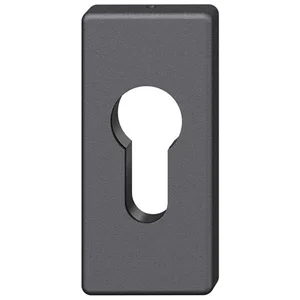 FSB Zylinderrosette 17 1778 eckig, Aluminium schwarz matt