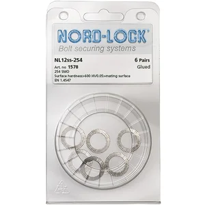 NORD-LOCK Keilsicherungsscheiben NL12ss Edelstahl A4, - Blister SB-6