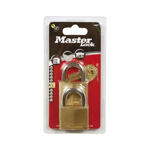 MASTER LOCK Vorhangschloss 140 EURT Messing, Breite 40 mm, gleichsperrend SB-2
