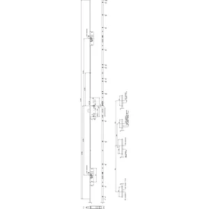 KFV MFV-Schloss BS 2300 ÖNORM, DM 45, Stulp 16 mm eckig, silber verzinkt