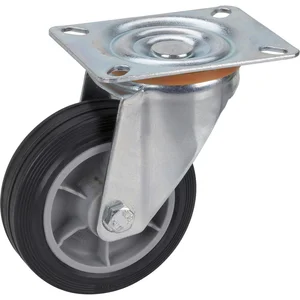 DÖRNER + HELMER Lenkrolle TPE PP-Felge 100 mm 70 kg
