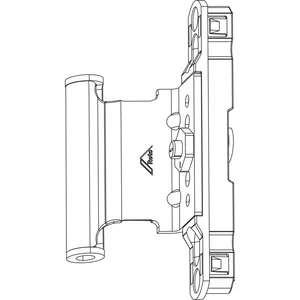ROTO NX Dreh-/Kippflügelfalzband P mit Nutführung 12/20-13 silber