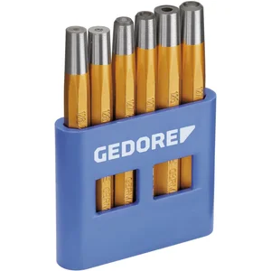 GEDORE Nietzieher - Kopfsetzer-Satz 125 B nach DIN 7255 6-teilig