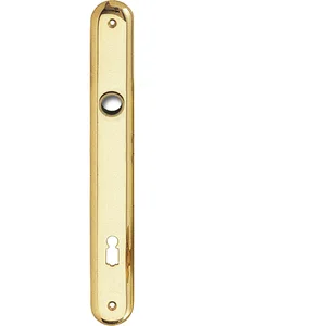 Langschild ELEGANT, BB 90, o. Hangerl, Messing poliert