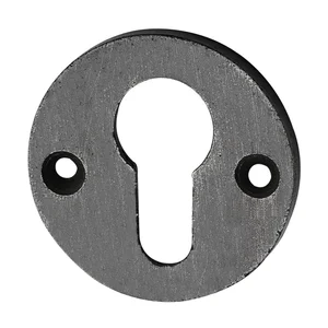 SCHÖRGHOFER Zylinderrosette PZ, ø 50 mm, Höhe 3 mm, Eisen verzinkt alt gebürstet
