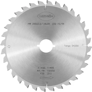 LAMELLO Sägeblatt HW ø 200 mm Z32 für Schnitte in Alurahmen